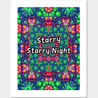 The starry night sky pattern. Posters and Art